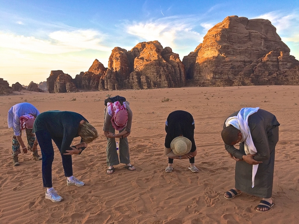 Yoga in Wadi Rum